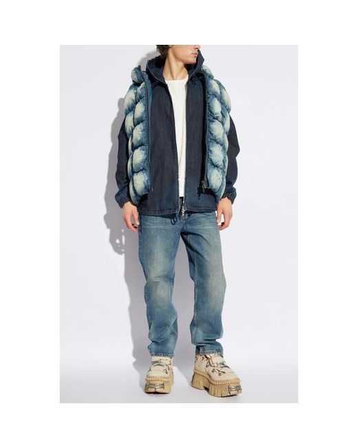 DIESEL Jassen ,Blauw ,Denim Denim Jacket D-Wynny in het Blue voor heren