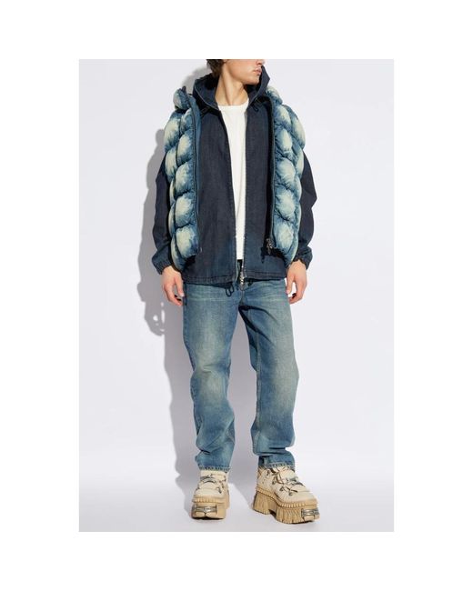 DIESEL Jassen ,Blauw ,Denim Denim Jacket D-Wynny in het Blue voor heren