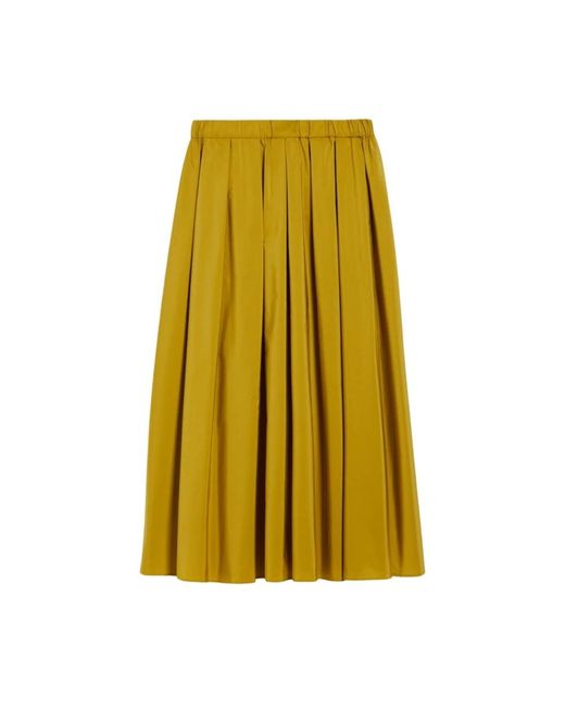 Max Mara Yellow Midi Skirts