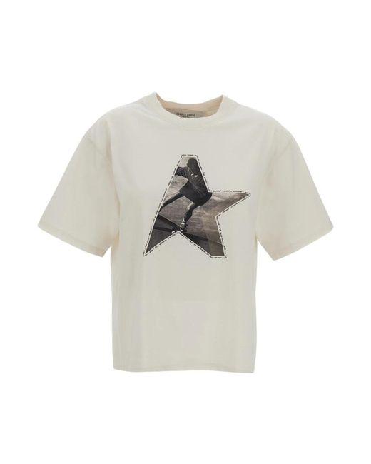 Golden Goose Deluxe Brand Natural T-Shirts