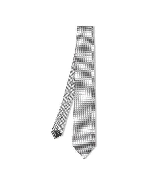 Tom Ford Accessoires ,Zwart ,Zijden Schaakbord Patroon Stropdas in het Gray voor heren