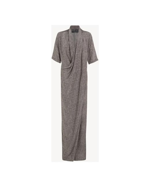 Cortana Gray Wrap Dresses
