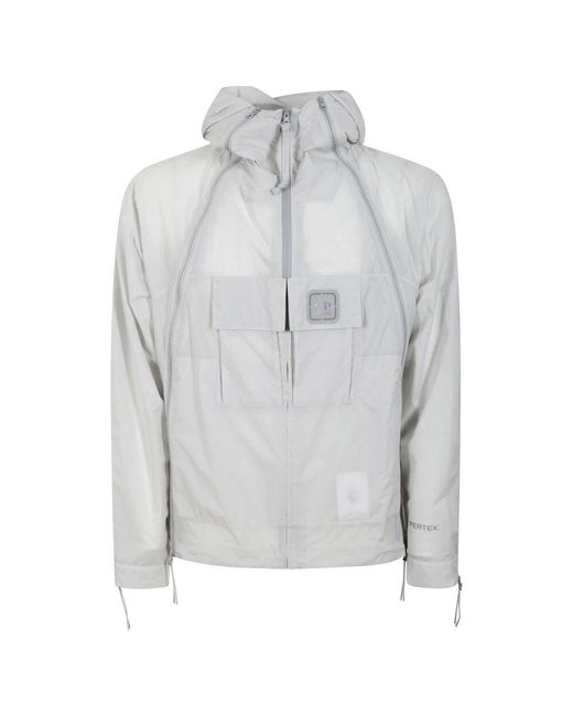 C P Company Vielseitige Kapuzenreißverschlussjacke in Gray für Herren