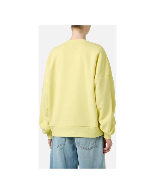 Iceberg Hoodies & Sweatvesten ,Geel ,Regular Fit Sweatshirt in het Yellow
