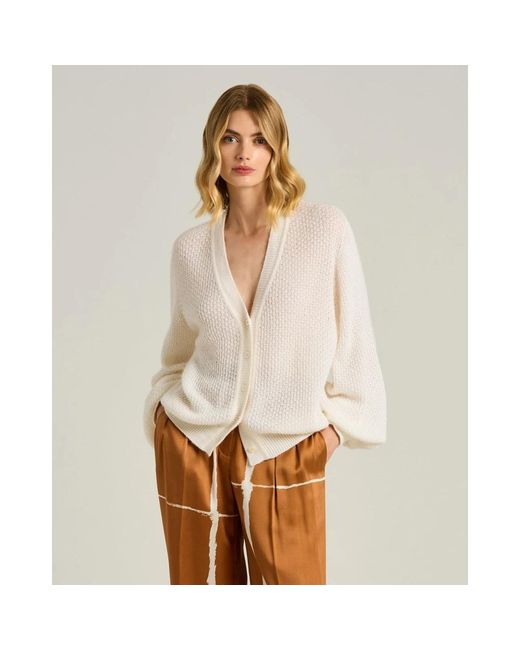 Kiton Truien & Vesten ,Fijn Garen Vest in het White