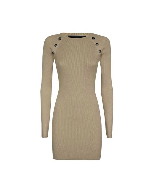 John Richmond Natural Short Dresses