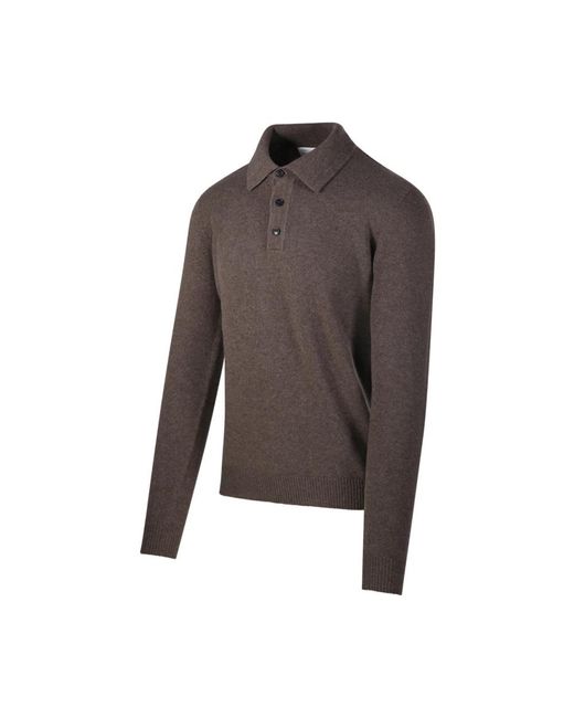 Roberto Collina Brown Round-Neck Knitwear for men