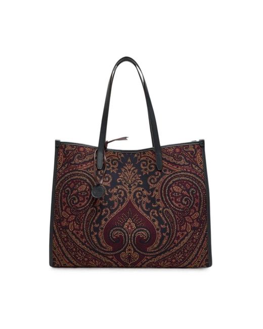 Etro Brown Shopping Bags