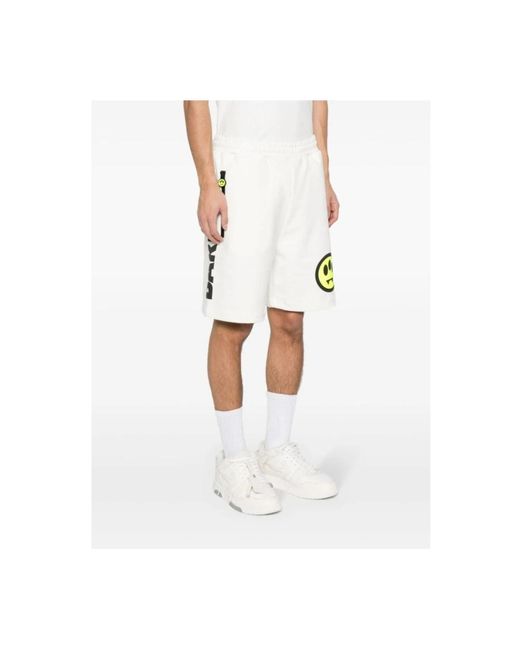 Barrow Sweatshorts 002 stylische casual shorts in White für Herren