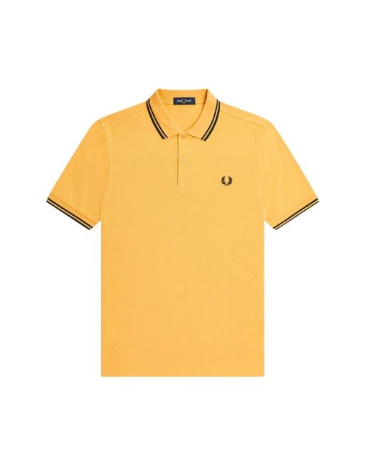 Fred Perry Yellow Polo Shirts for men