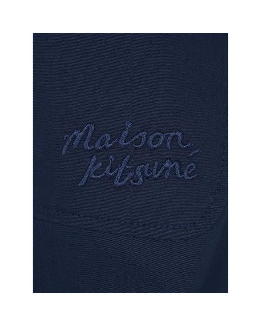 Maison Kitsuné Lässige hosen in Blue für Herren