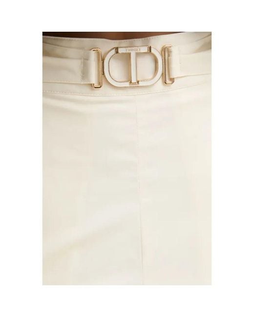 Midi Skirts Twinset en coloris Natural