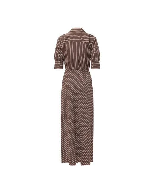 Wrap Dresses Pinko de color Brown