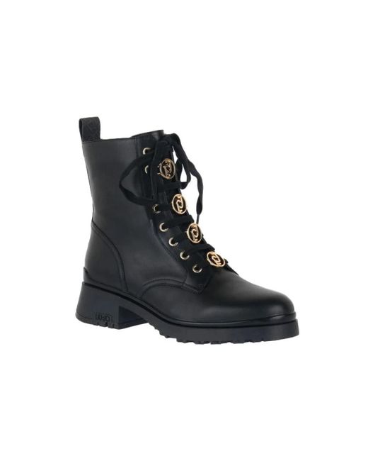Liu Jo Black Lace-Up Boots
