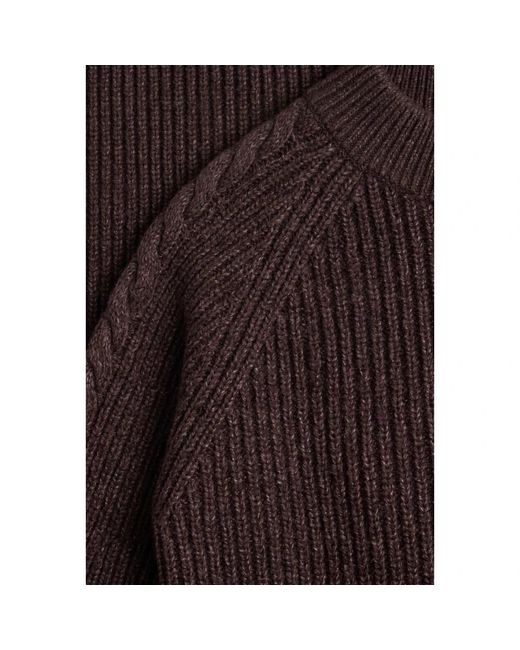 Object Hannah L/S Re Knit Pullover Noos in het Brown