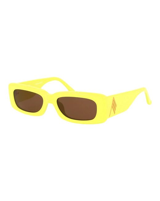 The Attico Yellow Mini marfa sonnenbrille