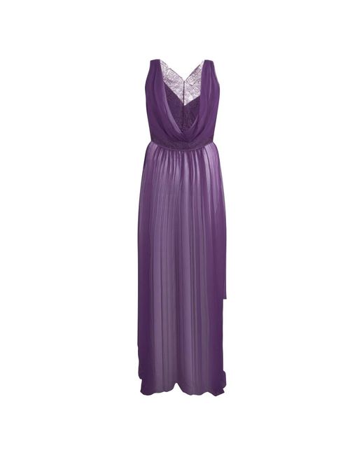 Alberta Ferretti Purple Maxi Dresses