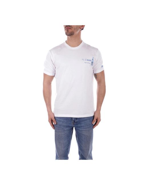 Saint Barth Blue T-Shirts for men