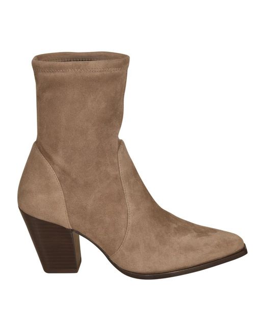 Stuart Weitzman Brown Cowboy & Biker Boots