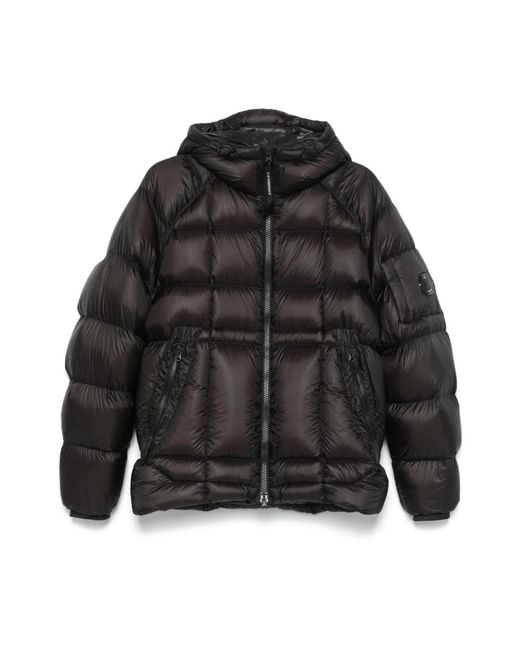 C P Company Black Winter Jackets for men