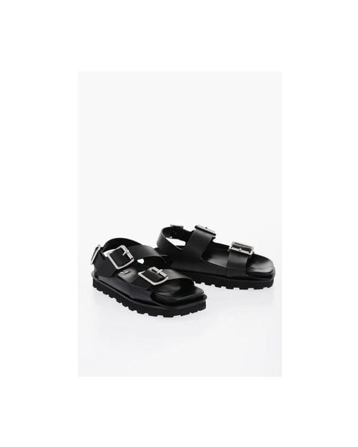 Jil Sander Black Flat Sandals for men