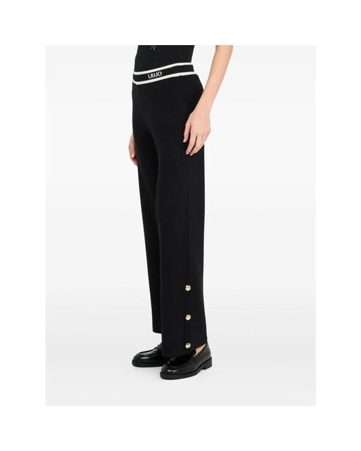 Liu Jo Wide Trousers in het Black