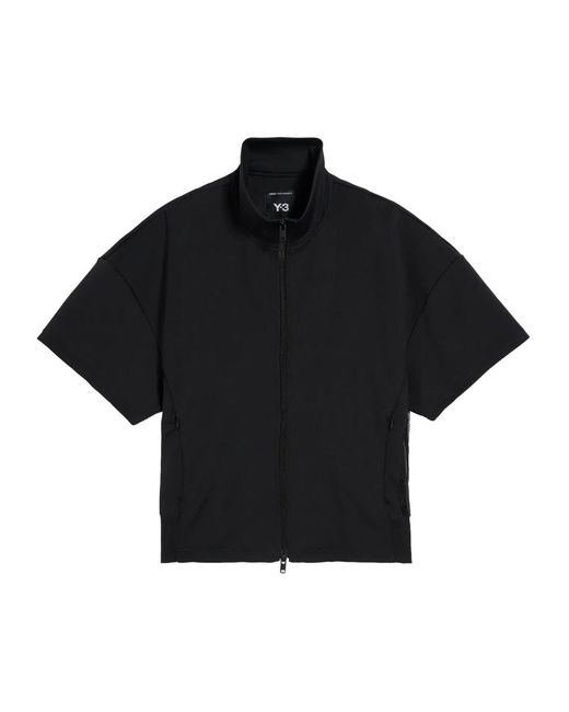 Adidas Fitness ,Zwart ,Y-3 Ss Windbreaker Zwarte Jas in het Black