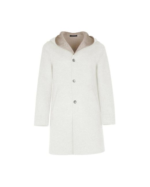 Loro Piana White Single-Breasted Coats for men