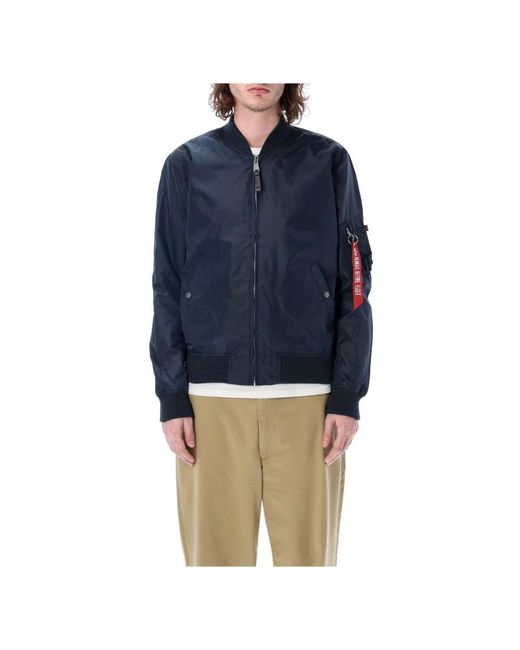 Alpha Industries Blue Bomber Jackets for men