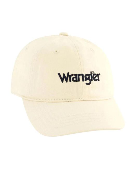 Wrangler Accessoires ,Wit ,Katoen Visor Cap in het Natural