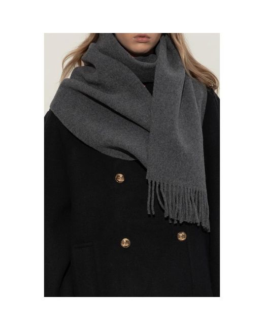 Ganni Black Winter Scarves