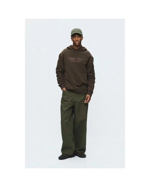 WOOD WOOD Brown Hoodies for men