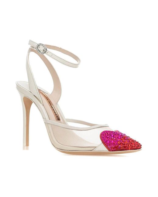 Sophia Webster White Weiße rote pumps