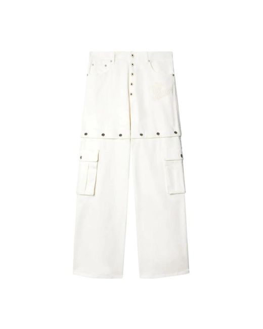 Off-White c/o Virgil Abloh White Wide Jeans for men