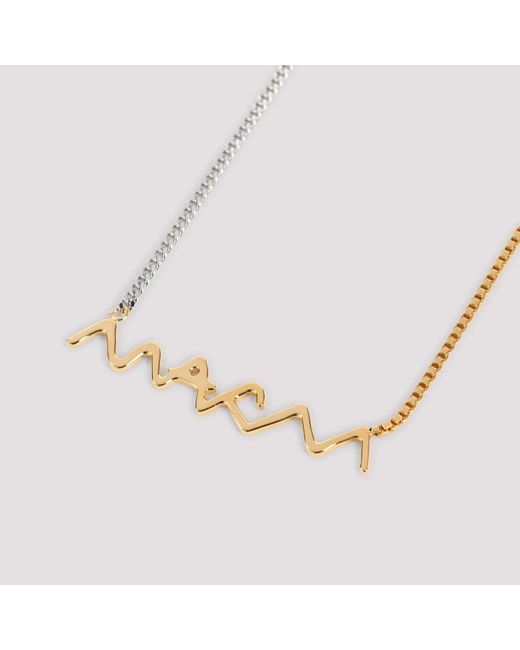Marni Metallic Elegante Goldkette Mit Anhänger