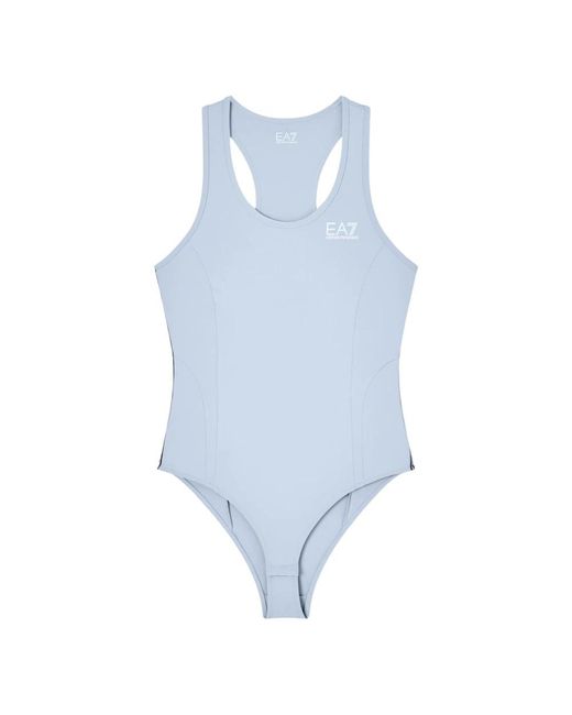 EA7 Blue Basic Tops