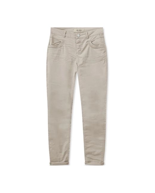 Mos Mosh Gray Slim-Fit Trousers