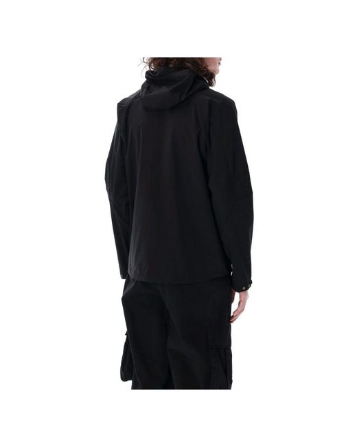 C P Company Schwarze pro-tek hooded jacket oberbekleidung in Black für Herren