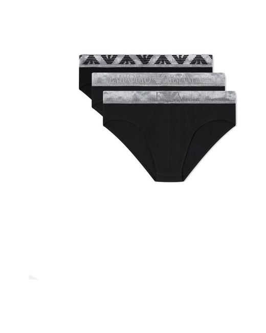 Emporio Armani Black Bottoms for men