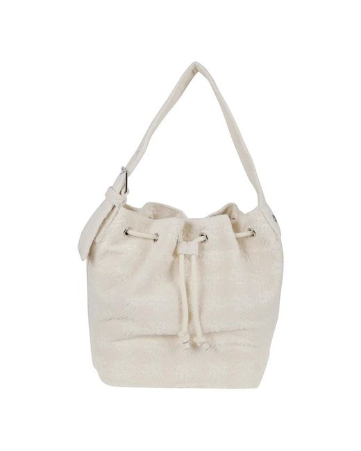 Tory Burch White Bucket Bags
