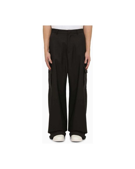 Off-White c/o Virgil Abloh Black Straight Trousers for men