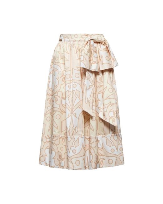 Silvian Heach Natural Midi-Rock Mit Geometrischem Muster