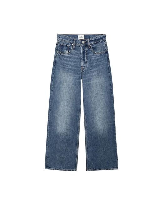 Wide Jeans Anine Bing de color Blue