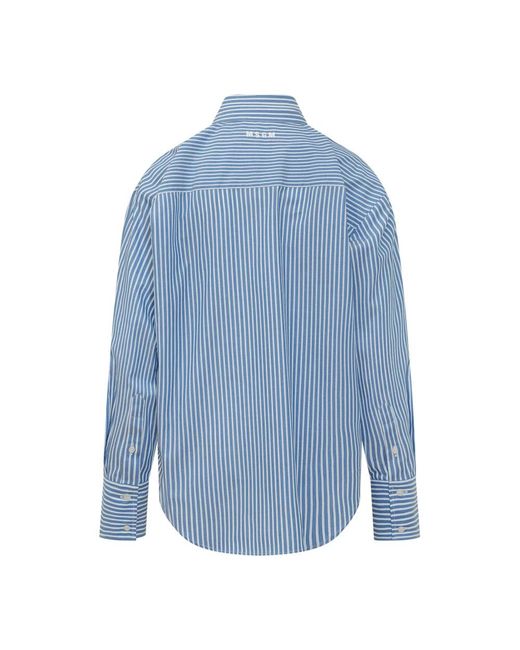 MSGM Overhemden ,Blauw ,Camicia in het Blue