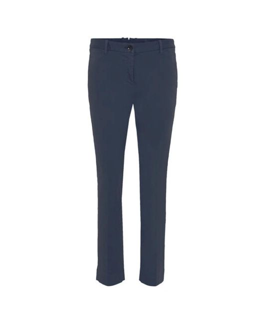 Nine:inthe:morning Blue Slim-Fit Trousers for men