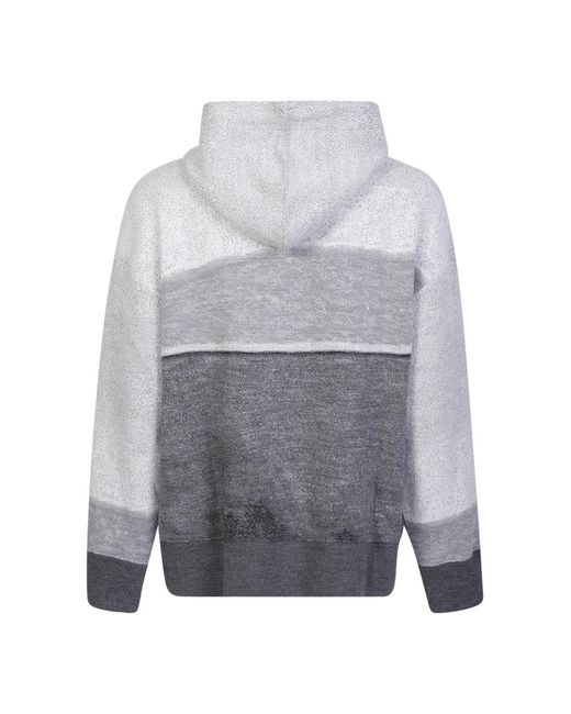 Palm Angels Gray Hoodies for men