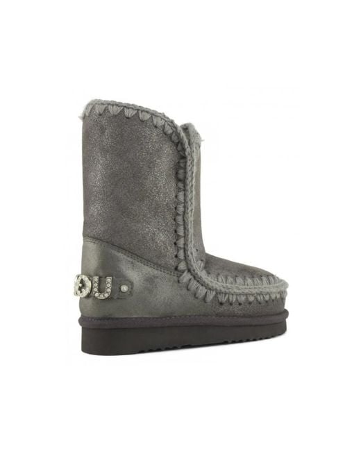 Mou Gray Winter Boots