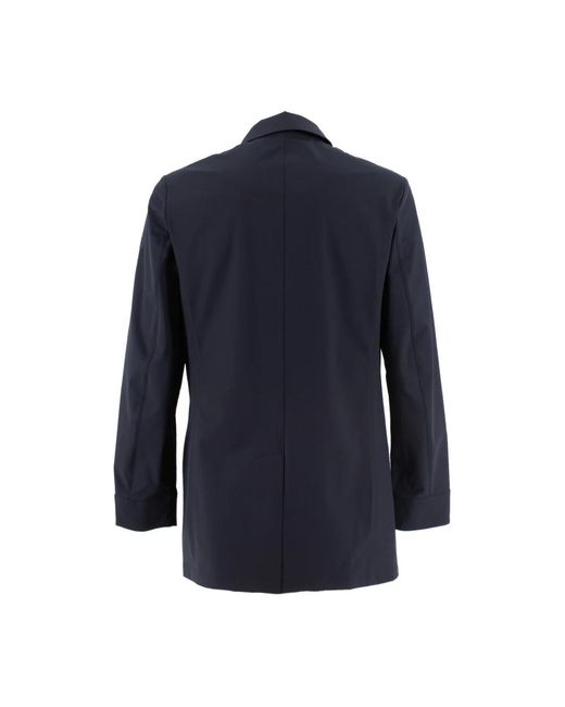 DUNO Jassen ,Blauw ,Leer Malbec Torano Trenchcoat in het Blue voor heren