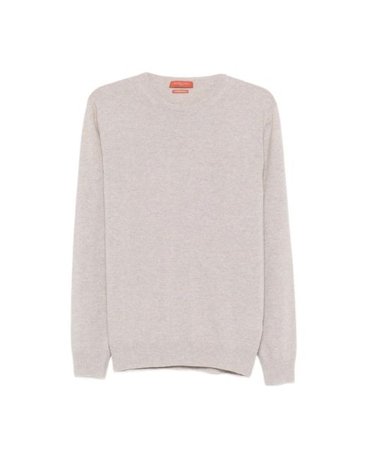 Round-Neck Knitwear Daniele Fiesoli de hombre de color Gray