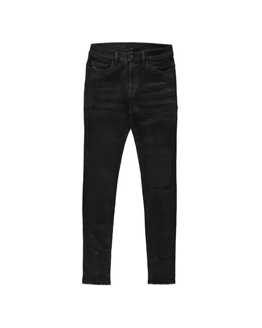 DIESEL Black Skinny Fit Jeans for men